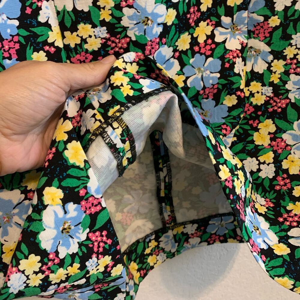 Maje Rapy Multicolor Floral Off Shoulder Mini Dress - Picture 6 of 14